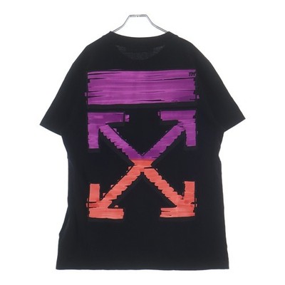 Mens Off-White OFF WHITE Marker Slim Logo Print T Shirt Short Sleeve  Black OMAA