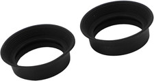 2Pcs Eyepiece Eye Cups, Eyepiece Cover Guards Foldable Soft Rubber Binocular Mic