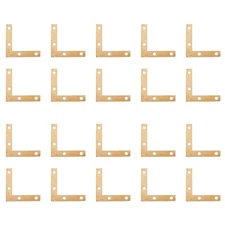 20 pcs 51mm Flat Corner Right 90º Angle Bracket Repair Plate Fixing Brace W8T5