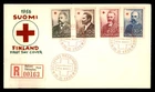 Mayfairstamps Finland FDC 1956 Red Cross Men Combo Reg Helsinki First Day Cover