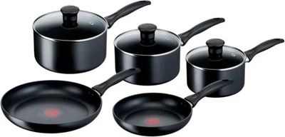 Tefal Induction Non-Stick Coating 5-Piece Cookware Set, 16/18/20 cm Saucepans - Image 1 of 4