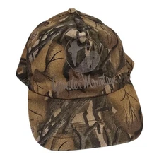 Vintage Mossy Oak Fall Foliage Gander Mountain Camo Snapback Hat Cap Made USA