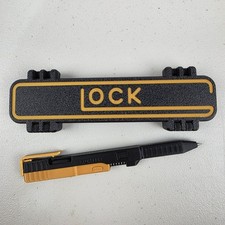 Glock Style Slide-Action Pen 3D Printed w/ Matching Case or Stand FREE Shipping