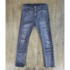 Levis 510 Skinny Fit Jeans Mens 30x30 Faded Black Denim Pants