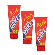 3x Kavli Mjuk Raket K&auml;seaufstrich 250g schwedischer Tube K&auml;se Weichaufstrich