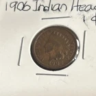 1906 1C BN Indian Cent Very Good Condition.  Nice High Points .Reeded Rim. Bid!