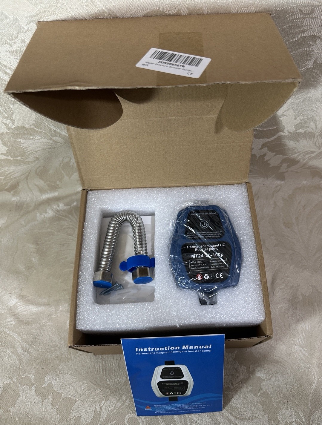 Permanent Magnet Water Pressure Booster Pump 100W 24V 25L Ip56 - Automatic - NEW