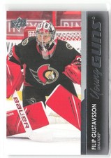 2021-22 Upper Deck Hockey Filip Gustavsson #225 Young Guns RC Ottawa Senators