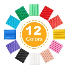 CiaraQ Small Modeling Clay Set, 12 Colors Safe  Non-Toxic Oven Bake Polymer