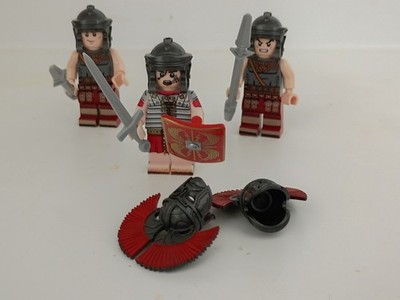(3) CUSTOM Roman Empire Republic Rome  Legion Centurion Legionary 1.8'' Brick Lot