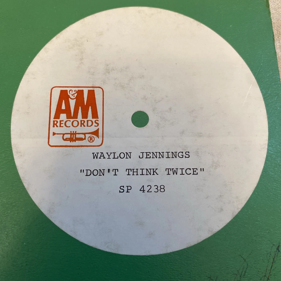 Waylon Jennings Don’t Think Twice Ultra Rare Test Pressing SP4238 Monarch A&M - Image 3 of 4