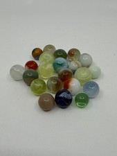 22 Vintage Glass Marbles Peltier Rainbow Vitro Phantom Etc. Some Glow