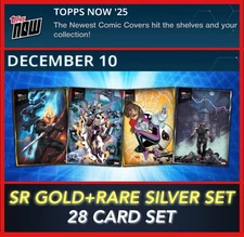 TOPPS MARVEL COLLECT TOPPS NOW DECEMBER 10 2025 SR GOLD+RARE SILVER 28 CARD SET
