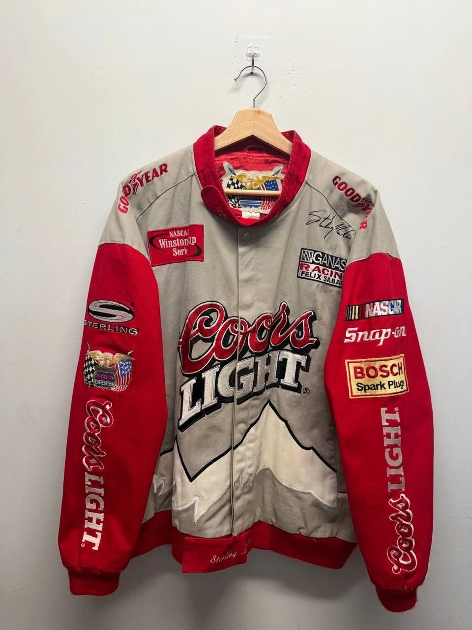 Jeff Hamilton Racing Collection Coors Light Sterling Marlin NASCAR Jacket image 1