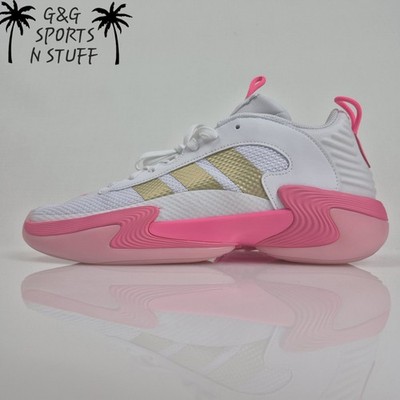 Adidas SM Exhibit Select 2 White Pink Gold Basketball Shoe JQ766 Women's Size 13