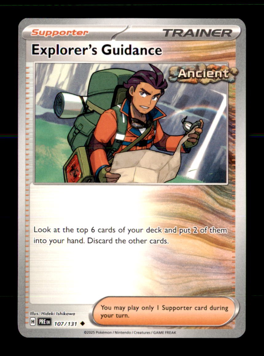 Explorer's Guidance 107/131 Uncommon Prismatic Evolutions Pokemon Near Mint
