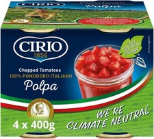 Polpa Chopped Tomatoes, Italian, Canned, Tinned 4 X 400G