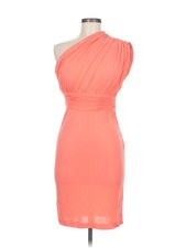Halston Heritage Women Orange Cocktail Dress 6