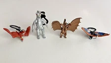 Surreal Entertainment Godzilla Mothra Figure Bag Hangers 3" Key Chain Lot of 4