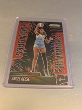 Angel Reese 2025 Panini WNBA Prizm Fireworks Red 29/99