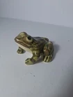 Brush McCoy Garden Frog Figurine 5" Art Pottery Hand Painted Vintage USA