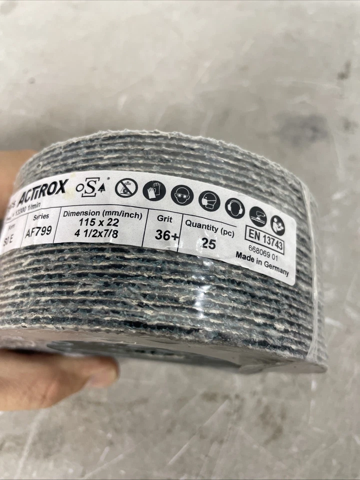 VSM 150637 4-1/2 x 7/8 Resin Fiber Disc 36 Grit Ceramic AF799 Pack Of 25 - Image 4 of 4