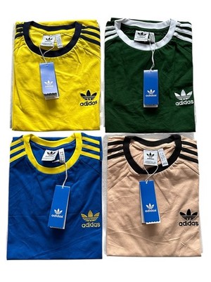 HERREN ADIDAS ORGINALS CLASSIC DREI STREIFEN KURZARM TSHIRT