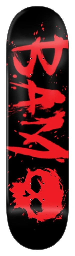 ZERO BAM BLOOD TEXT DECK 8.25, 8.5