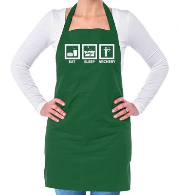 Eat Sleep Archery - Unisex Adult Apron - Archer Shooting Bow Arrow Arrows Hobby