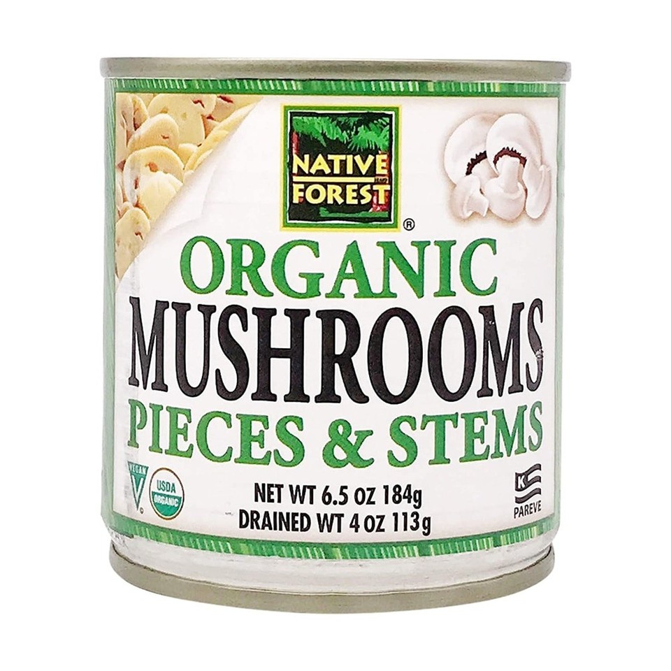 Organic Mushrooms Pieces & Stems, 6.5 oz (184 g)