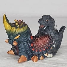 2002 Godzilla 1.5" 1992 Godzilla VS Battra Finger Puppet Figure Gashapon Toho