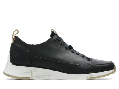 CLARKS Women's Tri Spark schwarz Nubukleder leichte Halbschuhe - Bild 1 von 3