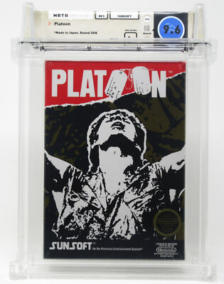 Platoon WATA 9.6 A+ Nintendo NES NEW Round SOQ Like VGA CGC