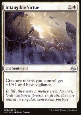 MTG Magic the Gathering Intangible Virtue (9/270) Modern Masters 2017 LP