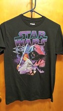 Star Wars Short Sleeve T-Shirt Medium Original Trilogy Pointillism