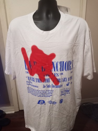 Neu Neu mit Etikett 1994 Lifted Anchors Grafikdruck T-Shirt für Herren weiß 3XL kurzärmlig