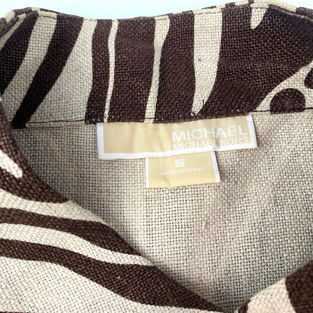 michael kors zebra coat