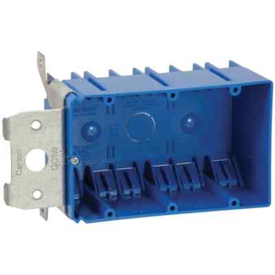 Carlon 3-Gang 49 cu. in. PVC New Work Adjustable Electrical Box
