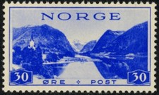 Norway 1939 (NK 222x, MI 202y, SC 187) - Tourist stamps - MNH