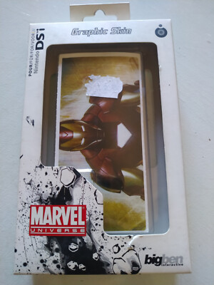 Marvel Universe IRON MAN Bigben Graphic Skin Case for NINTENDO DS New