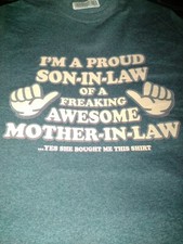 Proud Son In Law Men's Large Graphic Tee