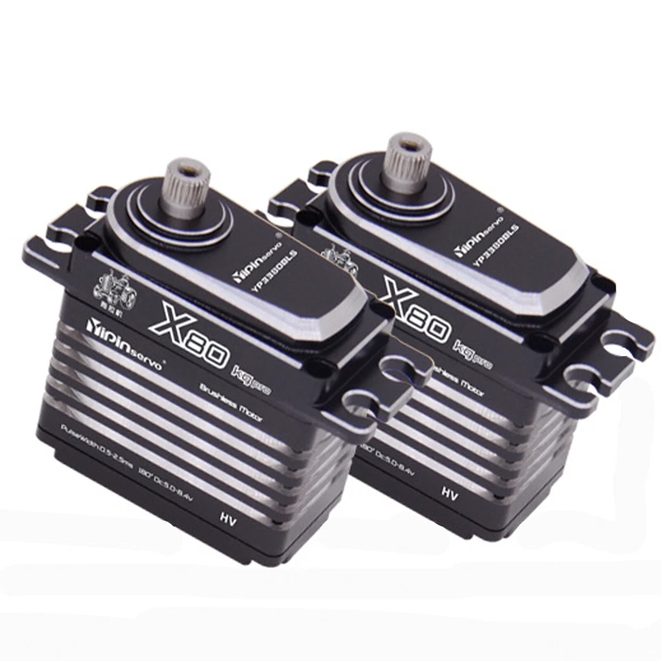 180° 80kg Metal Gear Waterproof Brushless Servo For RC 1/8 Crawler RC Car USA - Image 3 of 4