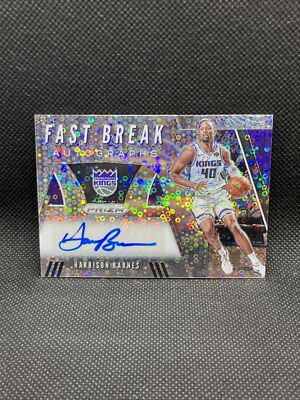 2020 Prizm Basketball Harrison Barnes Fast Break Auto Disco Prizm FB-HBS Kings