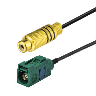10pcs RCA female to Fakra E female Jack Extension cable pigtail RG174 20cm 8''