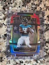 2021 Panini NFL Select DieCut Red/Blue Prizm Rookie Card RC Jalen Camp Texans 97. rookie card picture