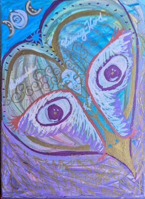  Taking Flight  - acrylic abstract painting By Brandee Kinney-Hurd