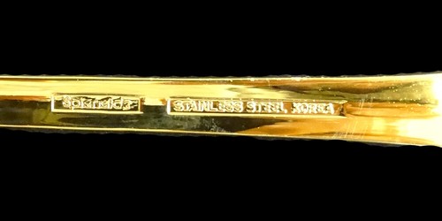 ROMA GOLD by Splendide Dinner Fork 7.5" NEW NEVER USED made in Korea 18/8 - Picture 3 of 7
