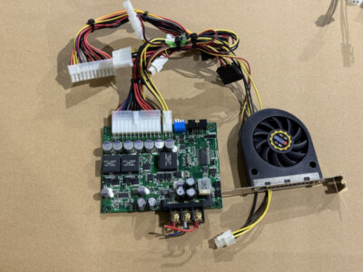M4-ATX Mini-Box Netzteil mit Titan TTC-004T2B(3C/3P) Radial Slotlüfter