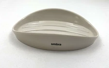Umbra Curvino Oval Soap Dish in Linen