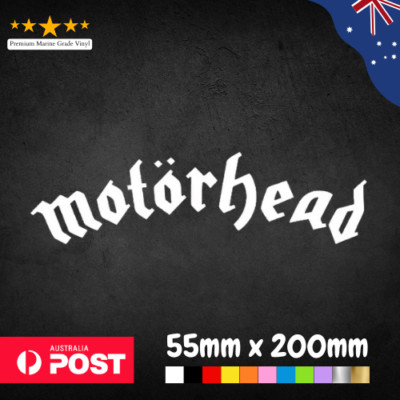 Motorhead Windshield Windscreen Laptop Sticker Decal WHITE | eBay